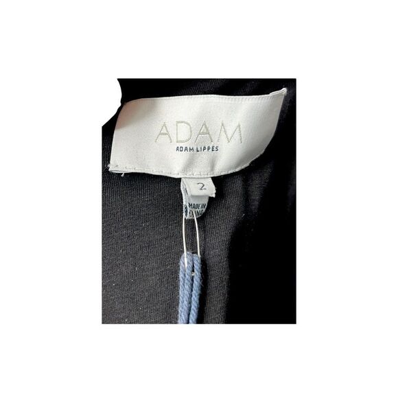 NEW Adam Lippes Black Mini Dress Floral Boho Bubble Hem Sleeveless Women 2 - Picture 6 of 6